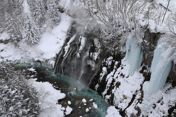 Snow water fall
