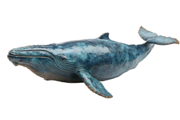 Blue dragon flying over water with butterfly and bird elements in a vibrant illustration