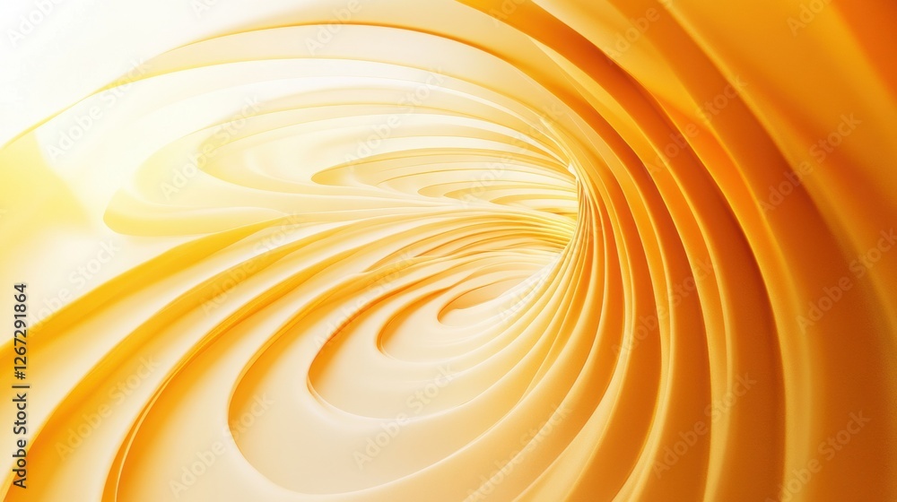 Poster dynamic swirl of warm golden tones creating an abstract design in soft light for artistic inspiratio