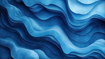 Obraz premium Abstract blue wave layers, cosmic background, design texture