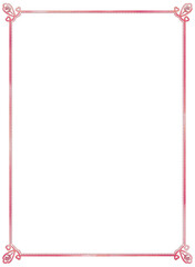 ピンクの装飾フレーム