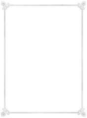 銀の装飾フレーム