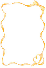 黄色いリボンのフレーム