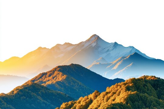 Sunrise Mountain Range Panorama