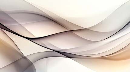 Abstract flowing waves in soft neutral tones creating a serene background for various uses