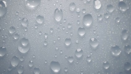 Soft Glass Surface with Water Droplets Generating Beautiful Reflections