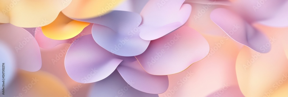 Poster colorful paper petals create a vibrant display perfect for events and decorations in spring or summe