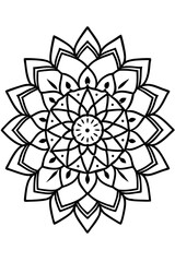 Mandala colouring pages for kids and adults
