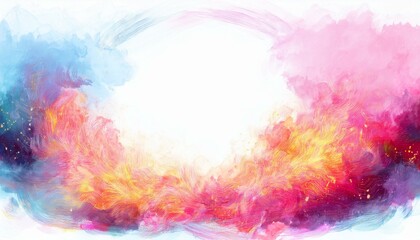 Fototapeta premium creative border frame of fire explosion , smoke and fire clouds background with copy space