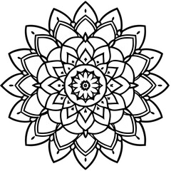 Mandala colouring pages for kids and adults