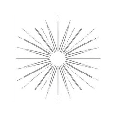 Obraz premium Abstract Radial Burst Design Element Geometric Sunburst Pattern for Backgrounds and Designs