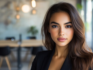 Portrait of a business woman in meeting room