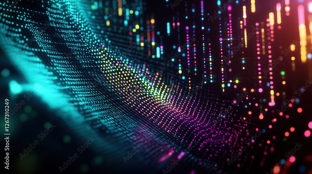 Aufkleber abstract background featuring colorful lights and a blurred photo effect for creative design project