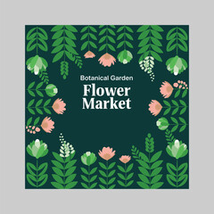 Botanical Garden Poster Template Design