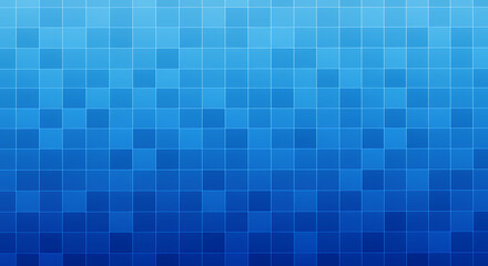 Fototapeta premium Azure Mosaic: Gradient Blue Tile Texture - Modern Abstract Background for Web, Design, and Digital Art Projects.