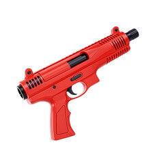 Red guns toy and Black detail for decorate poster