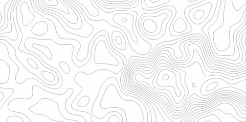 The pattern hiking outline area White vector topo map creative discovery wave grid stripe line map topography. geographic contour mounted map background.	