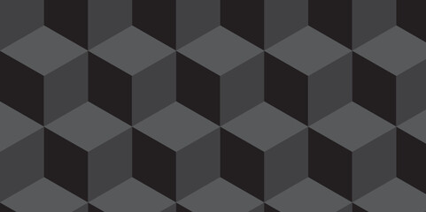 Obraz premium Abstract square black grid tiles cubic square shape backdrop texture. cube geometric wall and floor vector diamond hexagon triangle wallpaper background. 