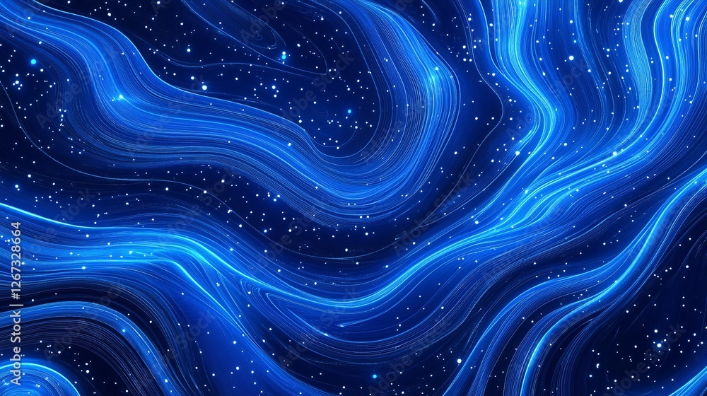 Poster wireframe background with plexus effect - futuristic vector illustration - abstract blue background 