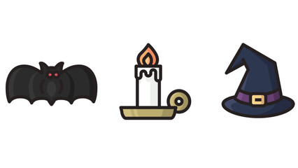 Halloween party season vector icon illustration