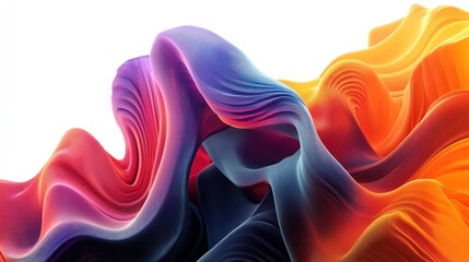 Fototapeta premium Abstract blue and purple liquid wavy shapes futuristic banner. Glowing retro waves vector background