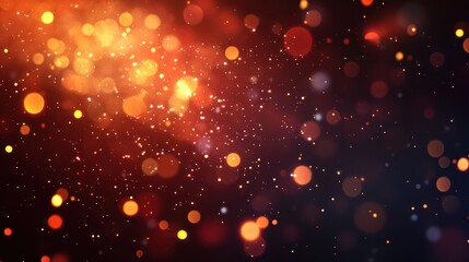 Obraz premium Festive bokeh lights, dark background, celebratory mood, website design
