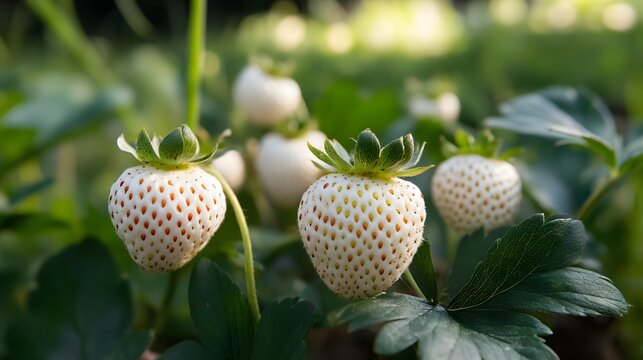 フレッシュな白いちご