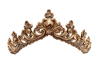 Obraz premium realistic photograph crown design isolate on white background for di-cut