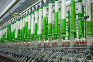 Mechanical equipment in spinning mill operation