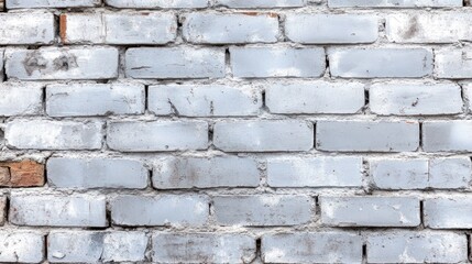 Fototapeta premium Weathered gray brick wall texture background