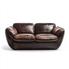 black leather sofa