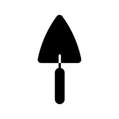 Trowel icon color editable on white background