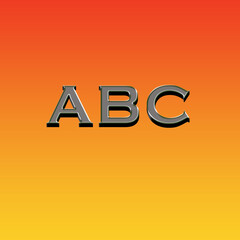 ABC TEXT 3D EFFECT