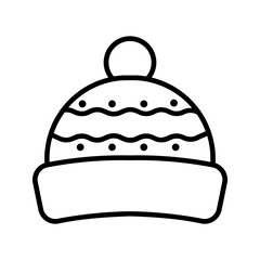 Winter hat icon color editable