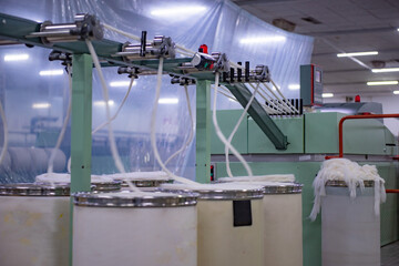 Mechanical equipment in spinning mill operation