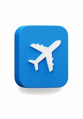 Fototapeta premium Flying Plane Icon - Modern, Minimalist Aircraft Symbol for Travel, Aviation, and Flight Concepts - Vector Illustration for Web, Apps, and Design