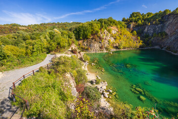 Obraz premium Benatina travertine, natural monument and protected landscape area Vihorlat, Slovakia