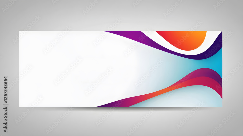 Poster abstract web banner design template. banner - design element