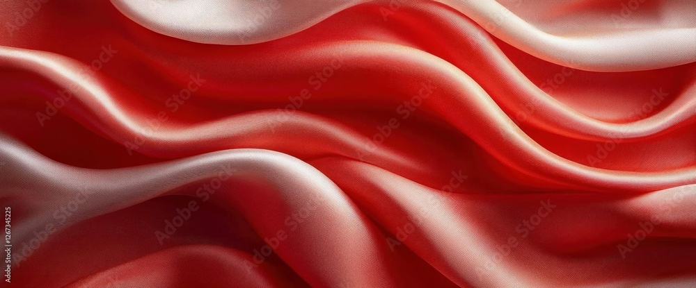 Poster abstract red pixelated wave texture background with a modern design and decorative fabric element