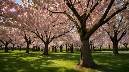Naklejka premium tree in spring