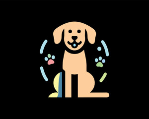Dog Logo Design Icon Symbol Vector Template