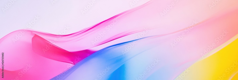 Leinwandbilder soft flowing colors blending seamlessly in a tranquil abstract composition. generative ai