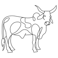 Caw  icon  continuous one line drawing  outline vector illustration