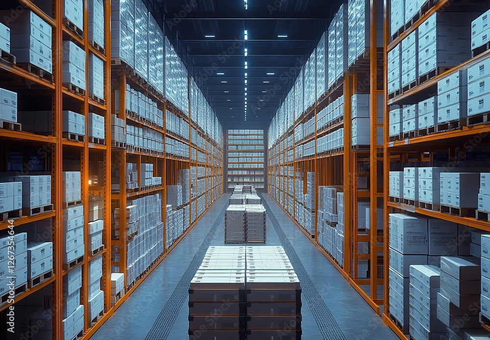 Poster efficient warehouse: optimizing product storage and retrieval systems for maximum efficiency in mode