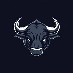 Fototapeta premium Powerful bull head graphic logo design