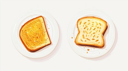 Assorted Sliced Toast and Crouton Loaves with Toppings