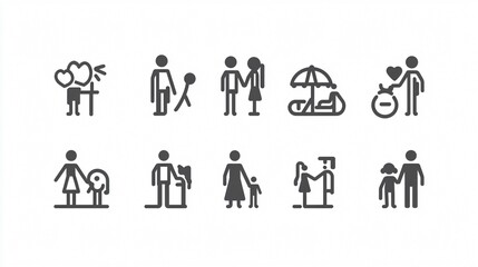 Hand-Drawn Set of Friendly Illustrations