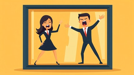 Lazy Employee Causing Frustration in Business Colleagues