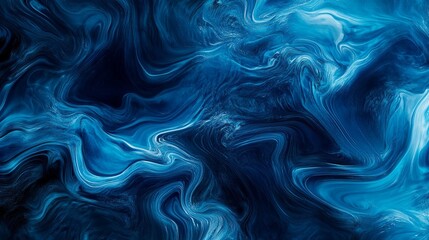 Fototapeta premium Digital technology blue rhythm wavy lines abstract graphic poster web page ppt background 