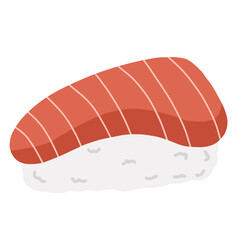 illustration of Toro fatty tuna sashimi 